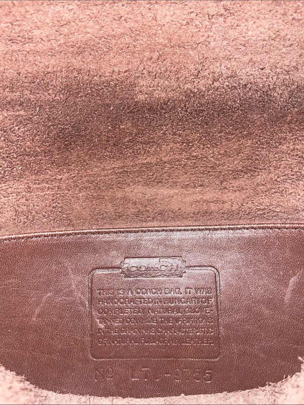 Coach Dark Brown Leather Bag with Gold Hardware - Picture 3 of 8